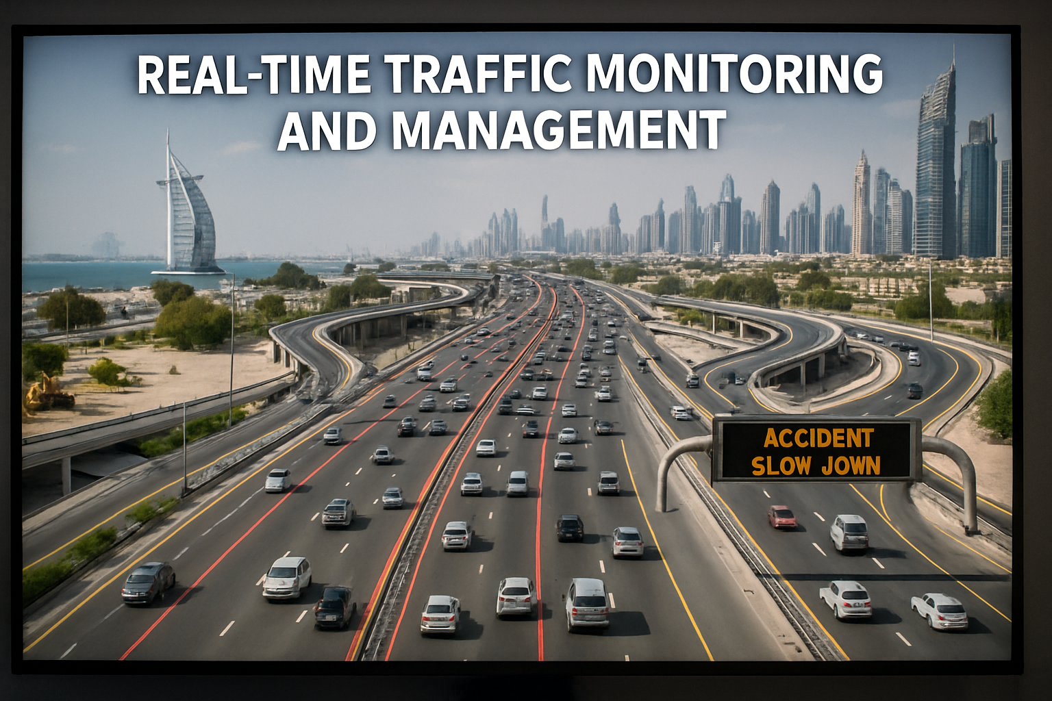 Real-time traffic monitoring and management in Dubai