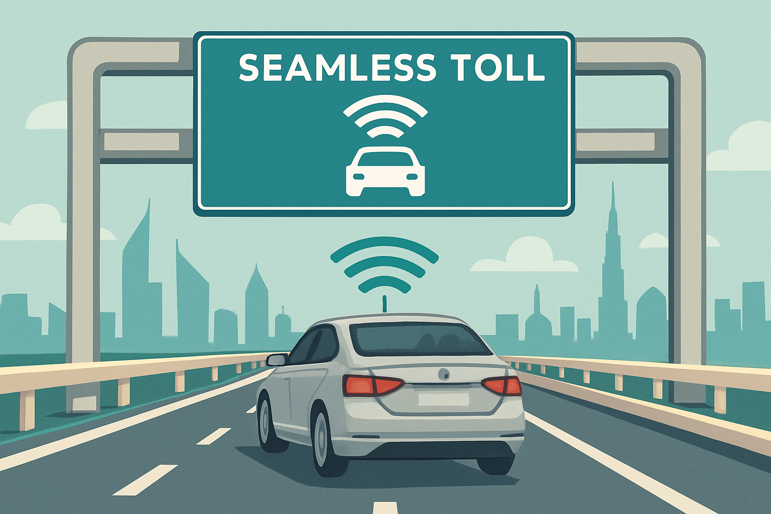 Seamless toll collection system on Dubai roads